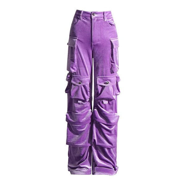 Olivia Cargo Pants Purple